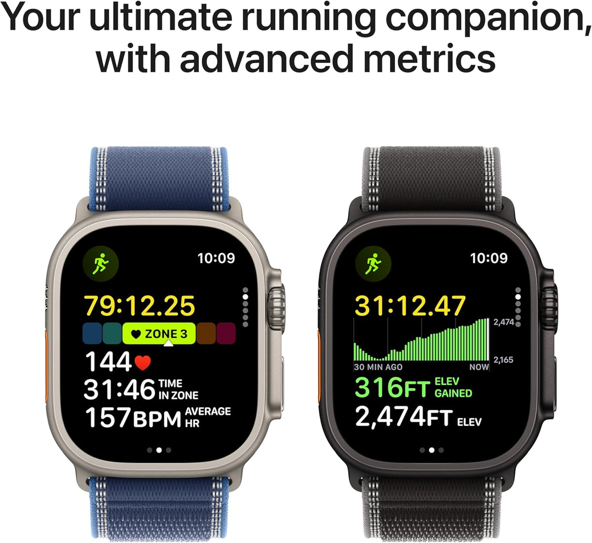 Apple Watch Ultra 3 GPS + Cellular 49mm Running & Multisport Smartwatch w/Rugged Titanium Case w/Black Ocean Band. Satellite Communications, Advanced Health & Fitness Tracking