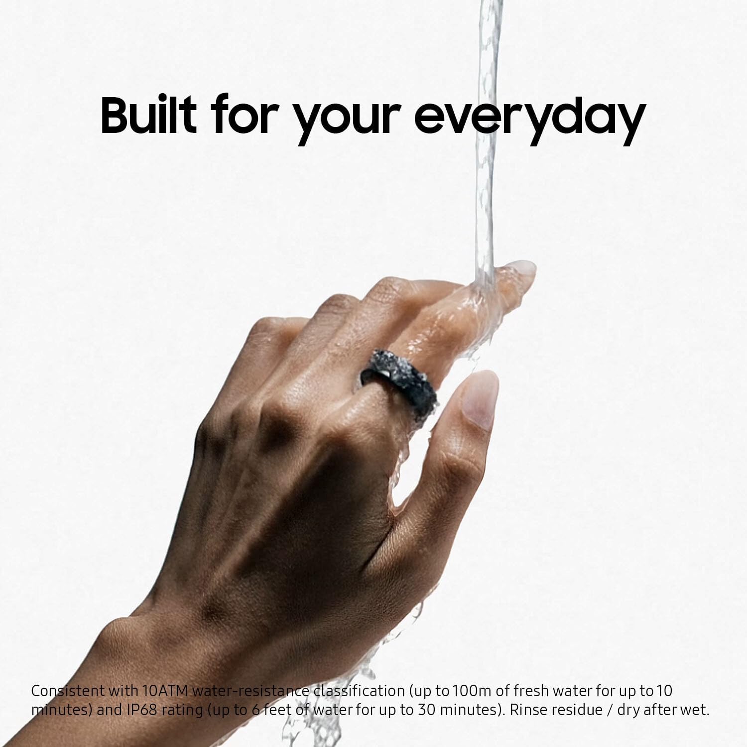SAMSUNG Galaxy Ring, AI Smart Ring, Size First w/Sizing Kit, No App Subscription, Fitness Monitor, Sleep Tracker, Up to 7-Day Battery, Size 11, Titanium Black US Version, 1Yr Manufacturer Warranty