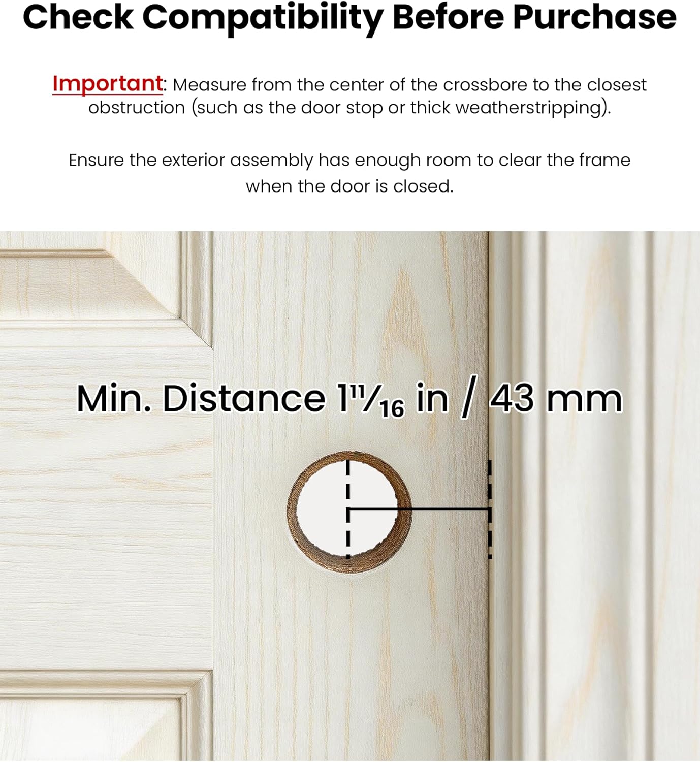 Lockin Veno Smart Lock with Palm Vein, Keyless Entry Smart Locks for Front Door with Doorbell, Fingerprint Lock Built-in WiFi, App Remote Control, 7-Month Battery Life, IP65 Waterproof