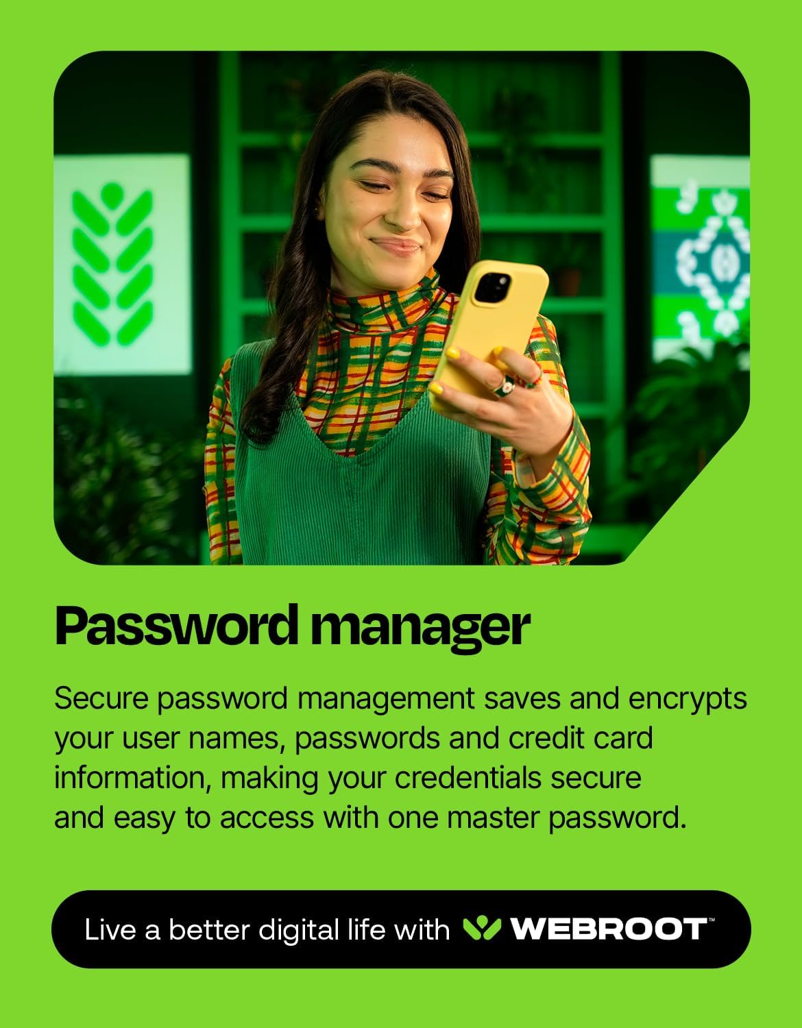 Webroot Internet Security Complete | Antivirus Software 2025 | 5 Device | 2 Year Download for PC/Mac/Chromebook/Android/IOS + Password Manager, Performance Optimizer