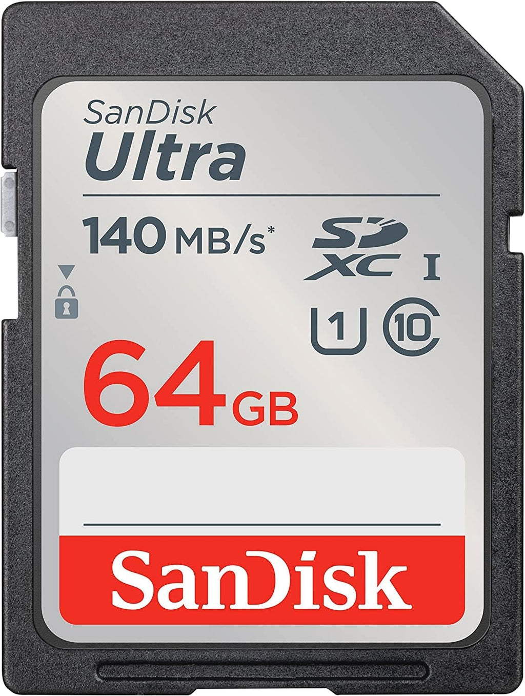 SanDisk 64GB Ultra SDXC UHS-I Class 10 Memory Card 140MB/s U1, Full HD, SD Camera Card SDSDUNB-064G (5 Pack) Bundle with (5) GoRAM Plastic Cases