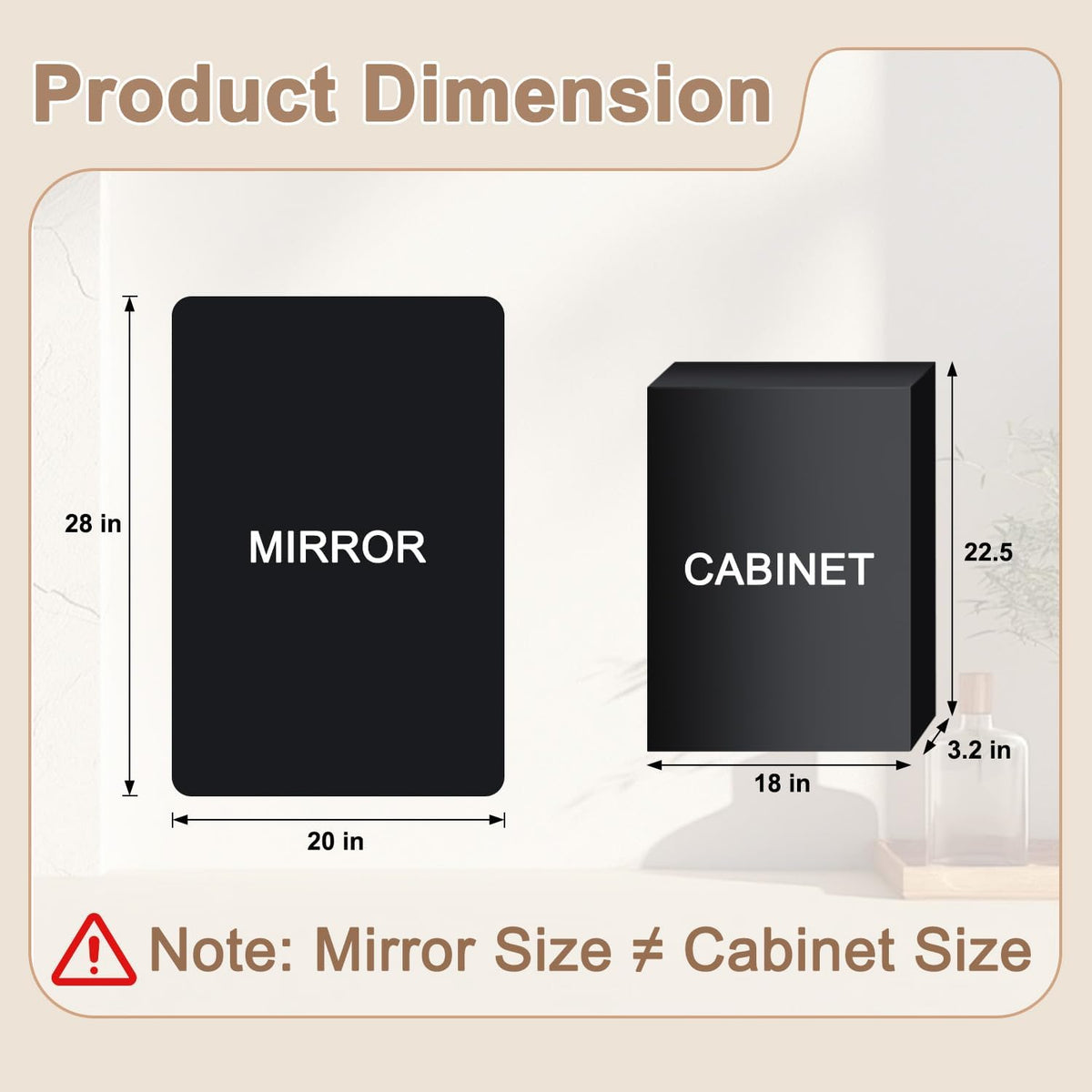 20x28 Inch Medicine Cabinet with Mirror for Bathroom, Black Aluminum Bathroom Medicine Cabinet, Recessed or Wall Mount Medicine Chest Over Sink, Modern Farmhouse Style, Fully Assembled