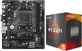 MICRO CENTER AMD Ryzen 5 5500 Desktop Processor with ASRock A520M-HDV AM4 DDR4 Motherboard