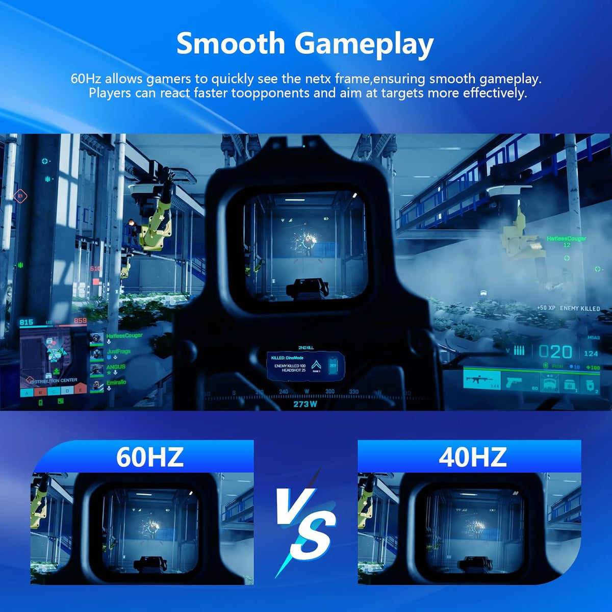 32 inch Gaming Computer Monitor 4K WQHD 3840 x 2160, 60hz,IPS Panel, 3500:1,AMD FreeSync Premium, 99% sRGB,HDMI, Display Port, Eye Saver/Flicker Free Mode, Compatible with Wall mounting 75 x 75MM