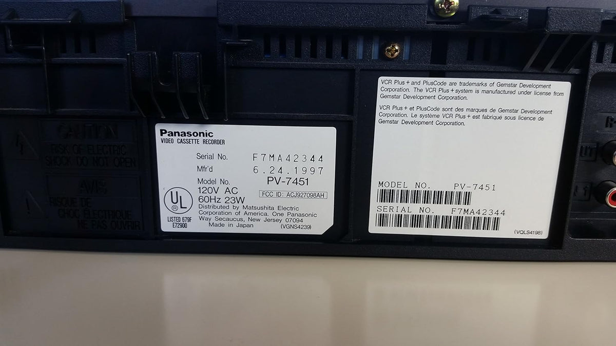 Panasonic VCR VHS Transfer w/Remote, USB Adapter, HDMI Converter (Renewed) (Renewed)