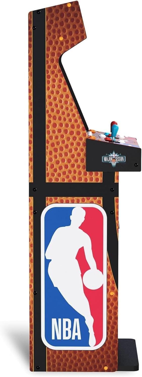 ARCADE1UP NBA Jam Deluxe 2-Player Control Panel Arcade Machine, Built for Your Home, 5 Foot Tall Cabinet with 3 Classic Games