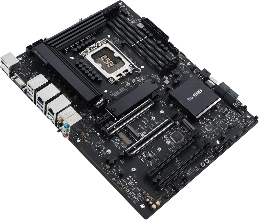 ASUS Pro WS W680-ACE IPMI Intel LGA1700 ATX workstation motherboard,2x PCIe 5.0x16 slot,DDR5,ECC memory,2x2.5 Gb Lan,3xM.2 slots,SlimSAS,BMC header,THUNDERBOLT4 Header,IPMI Expansion card bundled,ACCE