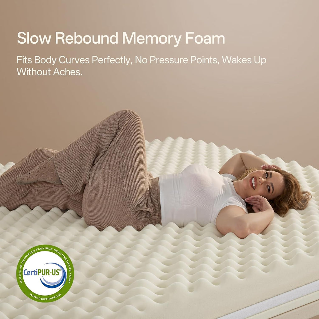 Queen Mattress 12 Inch, Medium Plush Hybrid Queen Size Mattress with Memory Foam & Individually Wrapped Pocket Coils, Pressure-Relieving Support & Motion-Reducing Design