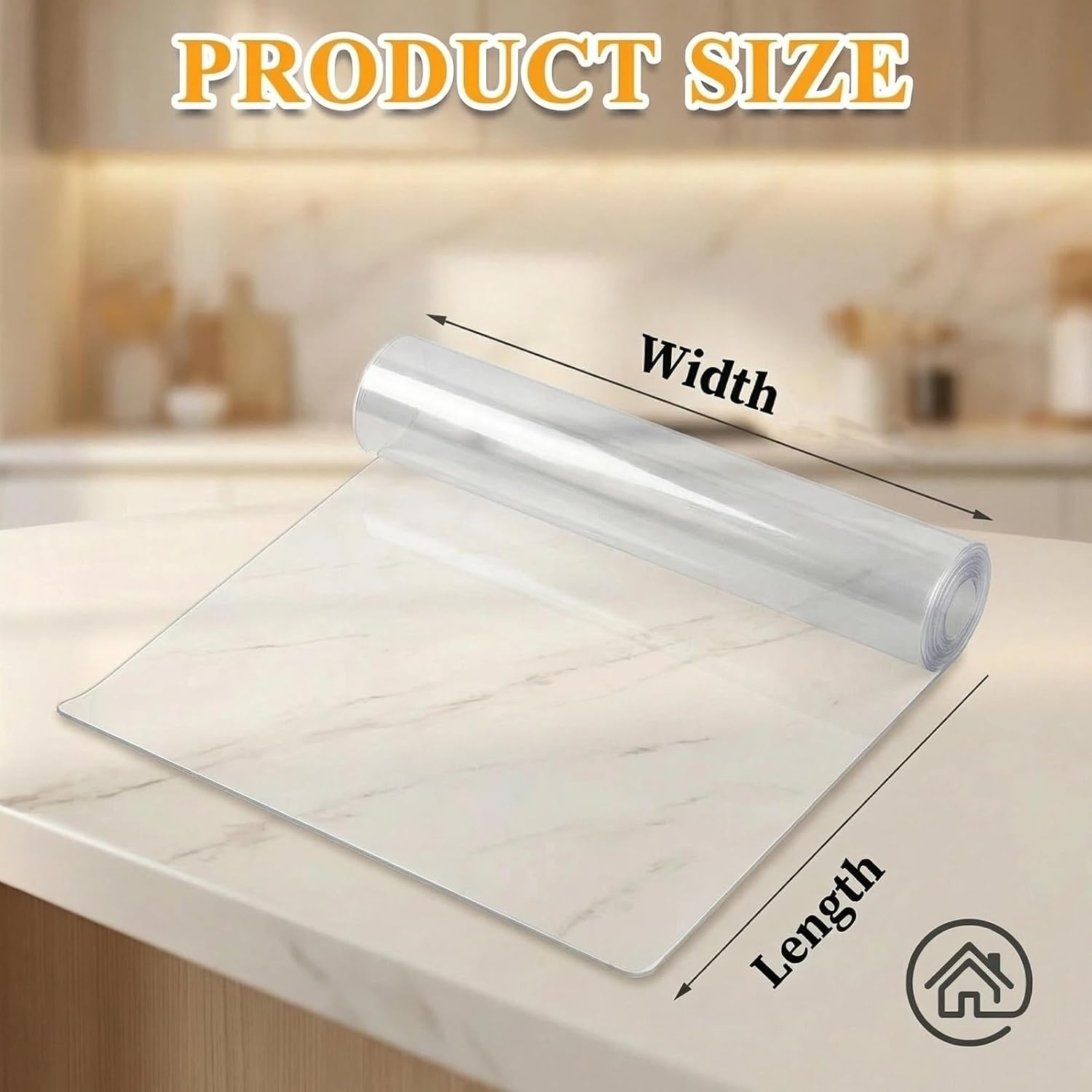 AHWEKR Clear Runner Rug 2.5ft x 14ft for Hallway – Non Slip Waterproof Carpet Protector, Plastic Floor Mat Runner for Kitchen, Entryway, Laundry, Indoor Outdoor High Traffic Areas Transparent 1mm