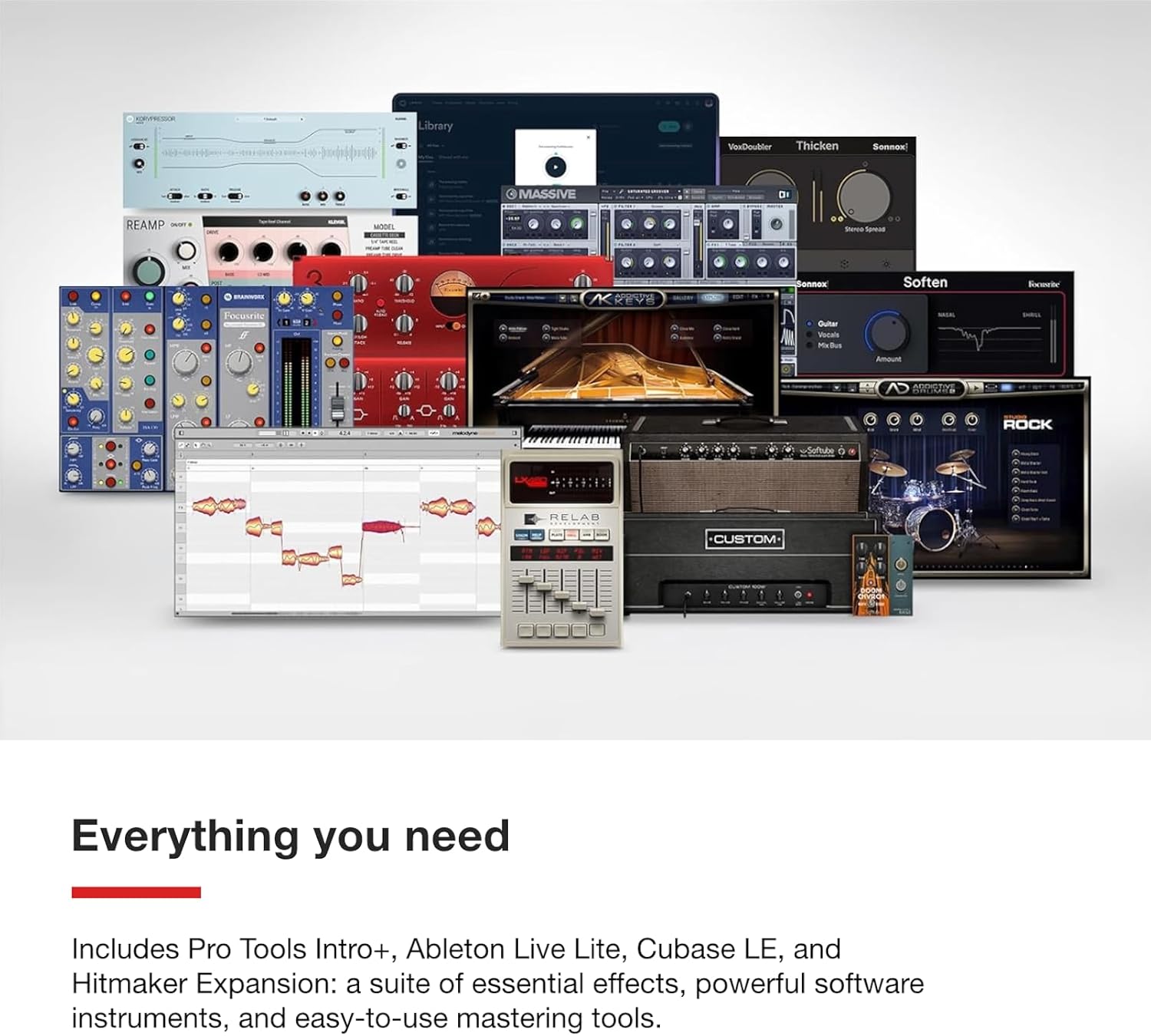 Focusrite Scarlett 4i4 4th Gen USB Audio Interface, for Musicians, Songwriters, Guitarists, Content Creators — High-Fidelity, Studio Quality Recording, and All the Software You Need to Record