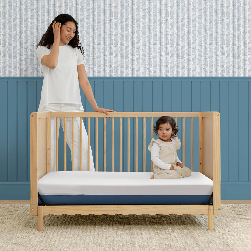 Serta CloudCool Crib and Toddler Mattress, Breathable, Machine Washable Cover, Waterproof, Hypoallergenic, Greenguard Gold Certified Baby Mattress