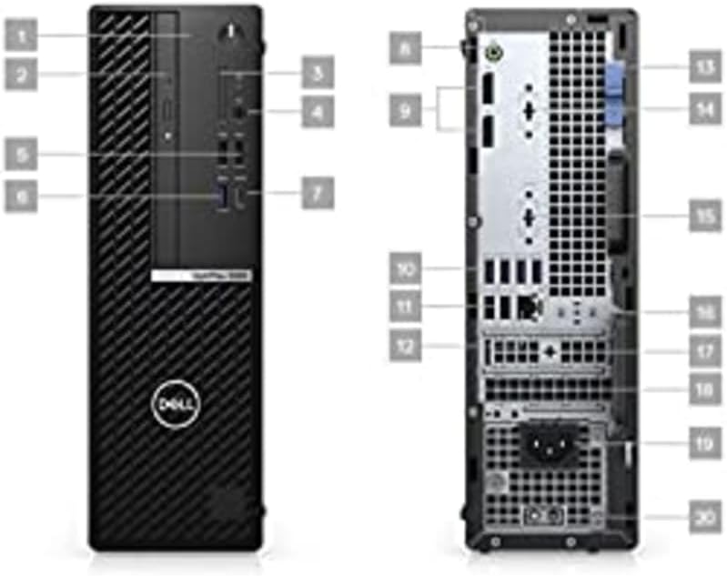 Dell Optiplex 5090 SFF Desktop | Core i5-10500 - 512GB SSD Hard Drive - 16GB RAM | 6 cores @ 4.5 GHz Win 11 Pro Black (Renewed)