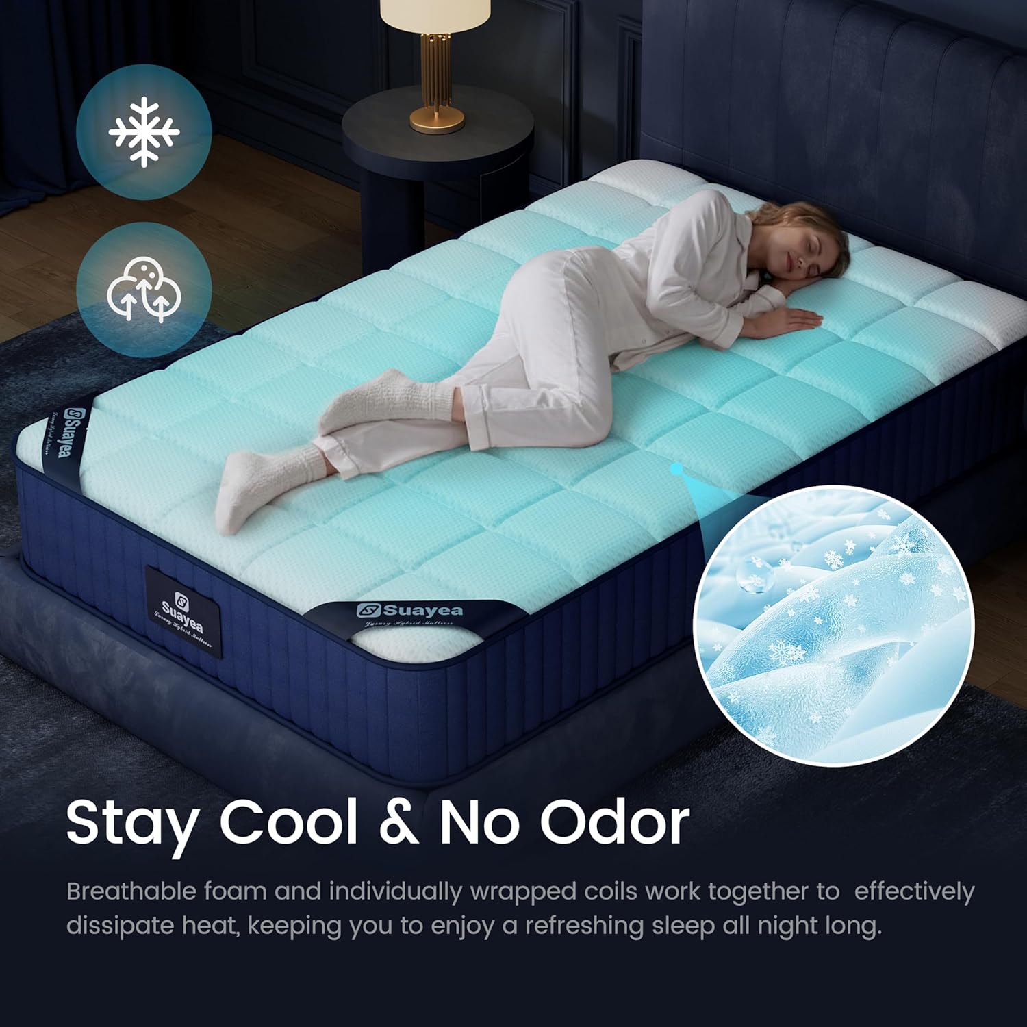 Full Size Mattress, 8 inch Hybrid Full Mattress in a Box, Full Size Memory Foam Mattress with Cooling Gel, Pocket Springs, Medium Firm Full Bed Mattress for Pressure Relief, No Fiberglass, CertiPUR-US