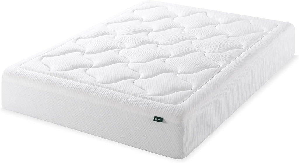 Zinus 12 Inch Cloud Memory Foam Mattress, Queen, Fiberglass Free, Pressure Relieving, Mattress in A Box, CertiPUR-US Certified, White