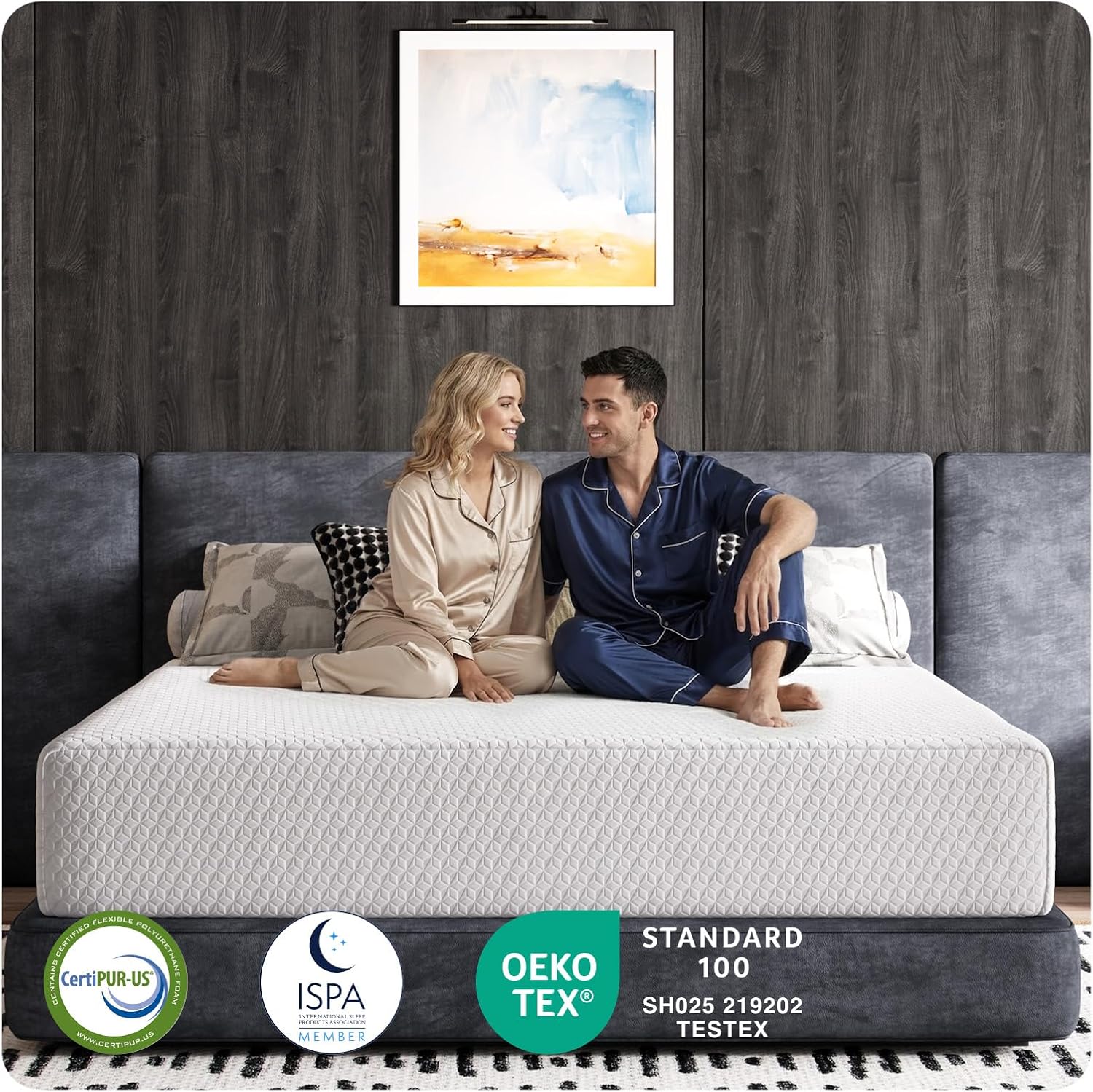 Avenco Queen Mattress 14 Inch, Queen Size Mattresses Medium Firm for Back Pressure Relief, Mattress in a Box CertiPUR-US Certified Foam Colchones