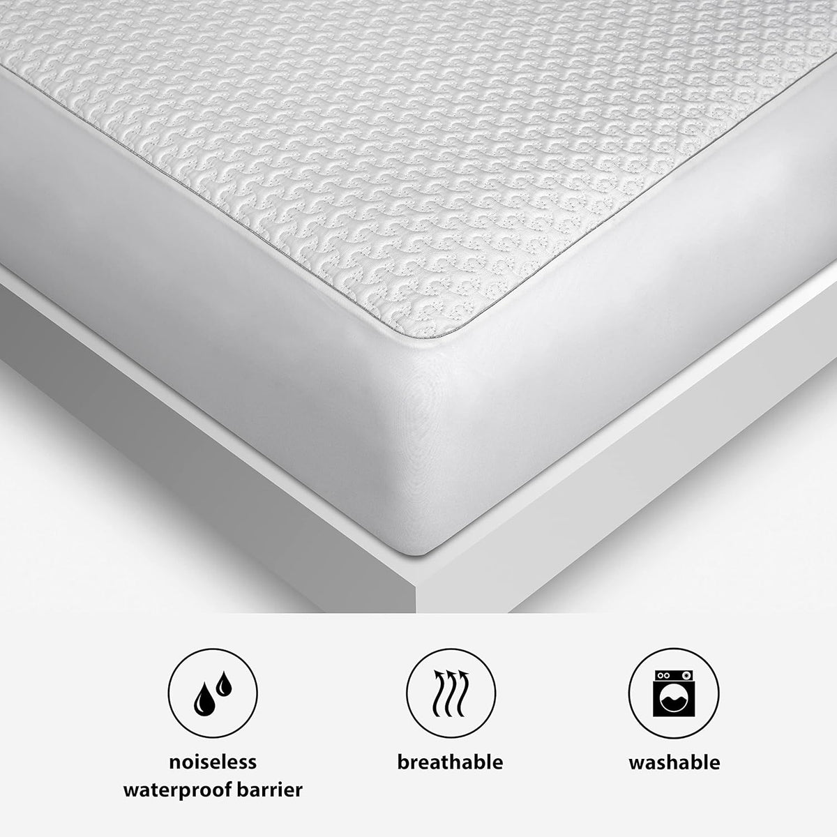 Bedgear Ver-Tex Cooling Mattress Protector, Instant Cooling Waterproof Mattress Cover | Breathable Mattress Pad with Deep Pockets & Powerband Secure Fit | Hypoallergenic Adjustable Base, King