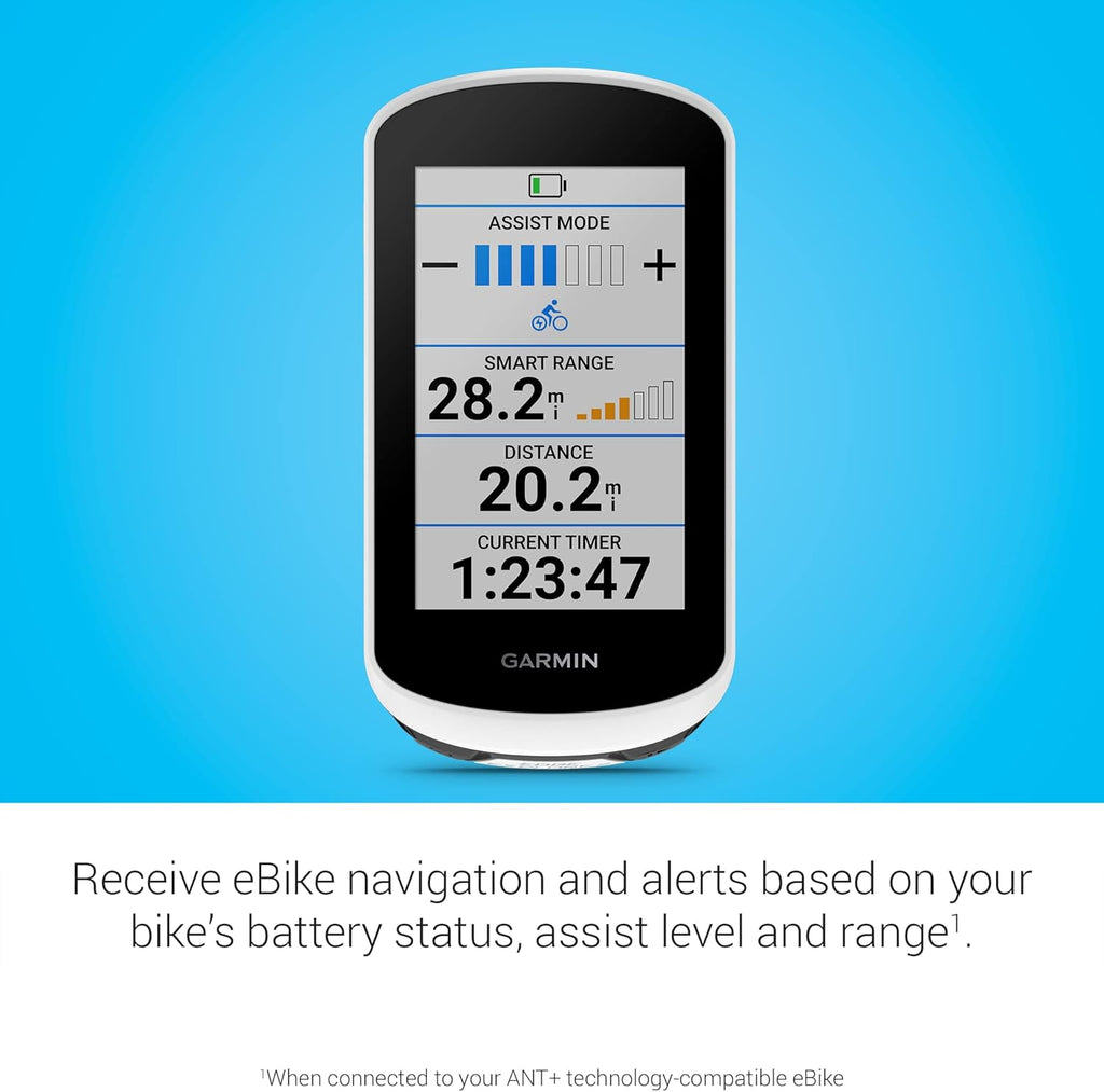 Garmin Edge® Explore 2, Easy-To-Use GPS Cycling Navigator, eBike Compatibility, Maps and Navigation, with Safety Features (Renewed)