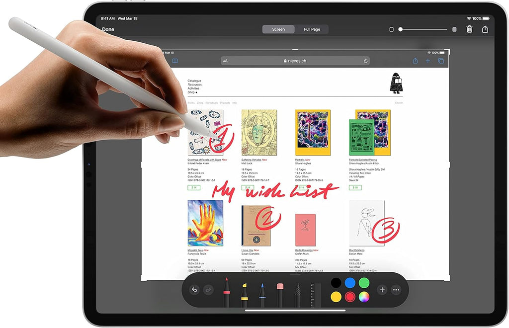 Apple 2022 iPad Pro 12.9-inch, Wi-Fi + Cellular, 256GB - Silver (Renewed Premium)