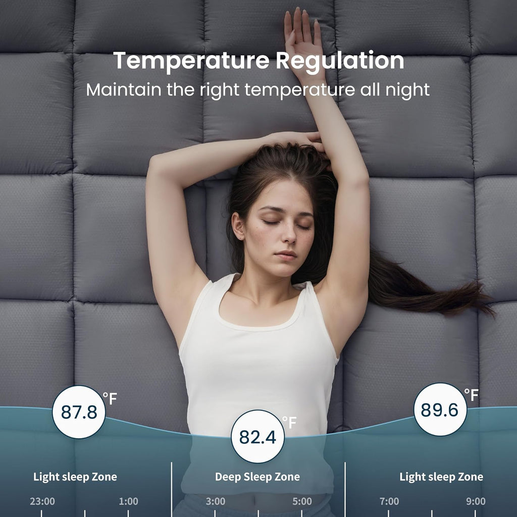 SLEEP ZONE Dual Layer 4 Inch Memory Foam Mattress Topper, 2 inch Cooling Gel Memory Foam Plus 2 inch Waterproof Removable Pillowtop Mattress Pad Cover for Back Pain, Comfort Support (Queen)