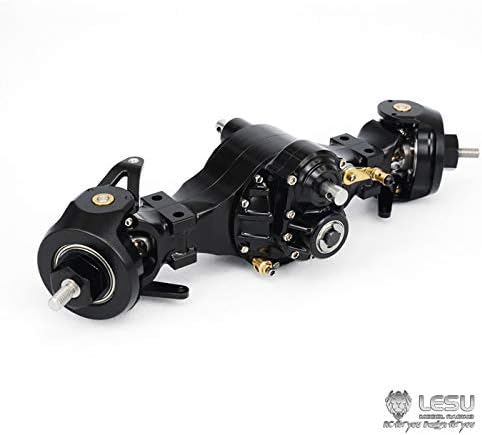 Lesu Metal Front Axle B Differential Lock Rc 1/14 Tractor Car Truck Tmy Model