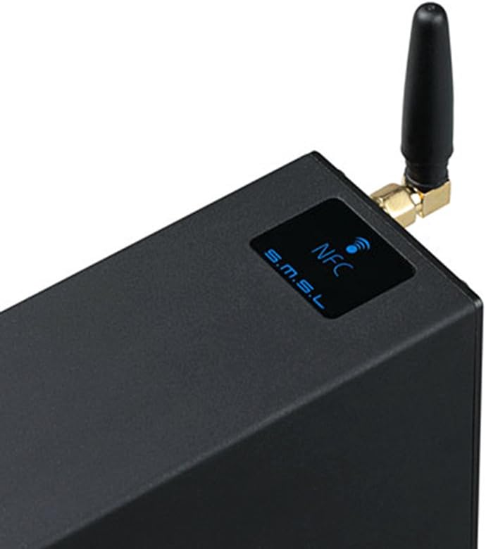 S.M.S.L AD18 Audio HiFi Stereo Amplifier with Bluetooth 4.2 Supports Apt-X,USB DSP Full Digital Power Amplifier 2.1 Small 80Wx2 Class D Amplifier with Subwoofer Output