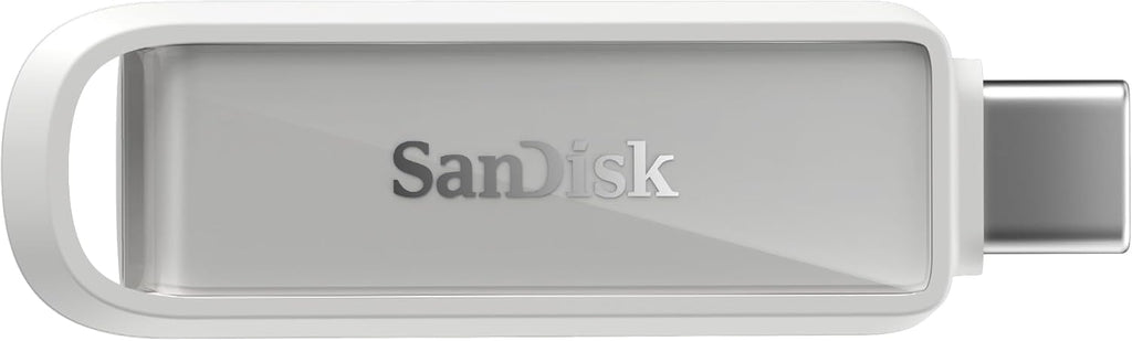 SANDISK 1TB Phone Drive with USB Type-C - for Smartphones, Tablets, and Computers - Up to 150MB/s, USB 3.2 Gen 1 - Arctic White - SDIXS0N-1T00-GN6NE
