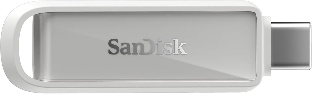 SANDISK 1TB Phone Drive with USB Type-C - for Smartphones, Tablets, and Computers - Up to 150MB/s, USB 3.2 Gen 1 - Arctic White - SDIXS0N-1T00-GN6NE