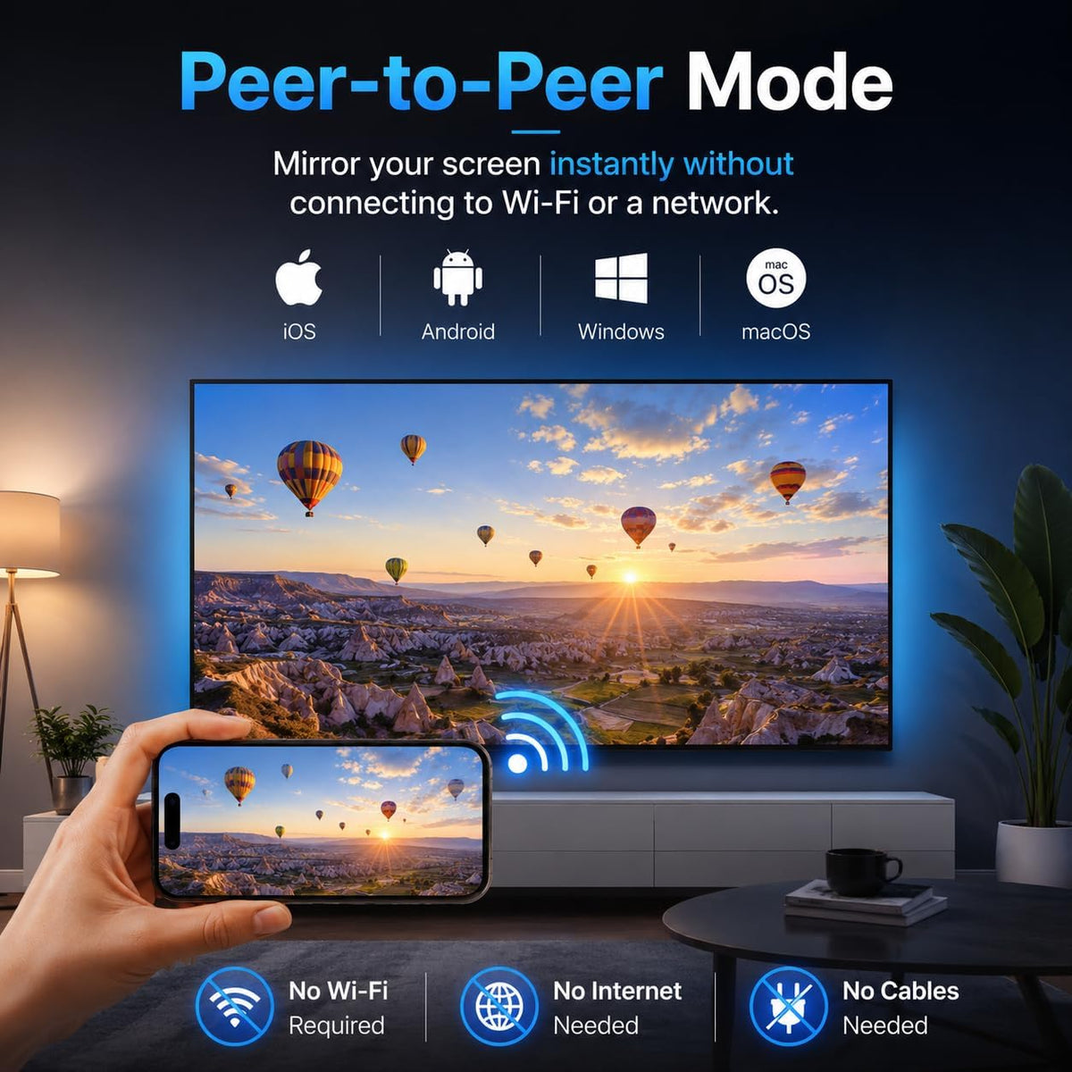 EZCast Ultra U2 4K Wireless Display Adapter – WiFi 6, HDR, DLNA AirPlay Miracast, Screen Mirror & Extend for PC, Laptop, iOS & Android