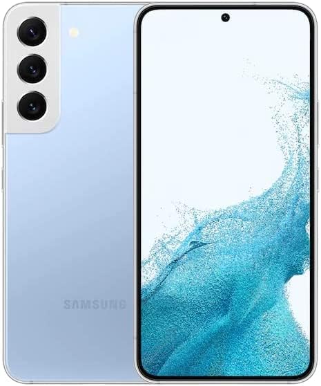 Samsung Galaxy S22 5G, US Version, 128GB, Sky Blue - Unlocked (Renewed)