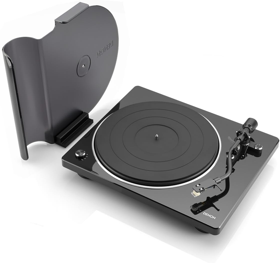Denon DP400 Record Player, Modern Turntable for 33-1/3, 45 and 78 RPM Vinyl Records, Stereo RCA Output, Phono Preamp Output with Equalizer, Auto Speed Sensor and Special Tonearm