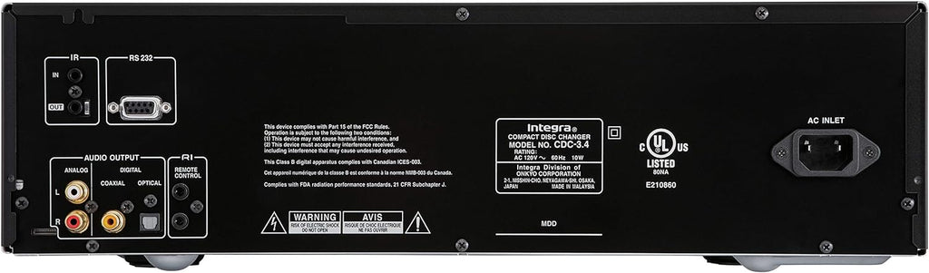 Integra Premium 6 Disc CD Carousel Changer Black (CDC-3.4)