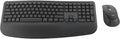 Logitech Signature Comfort Plus Combo MK880 Wireless Keyboard and Mouse Combo, Full-Size Comfort Keyboard with Palm Rest, Silent Clicks, Bluetooth, for Windows and macOS - Graphite