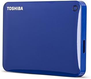 Toshiba Canvio Connect II 1TB Portable Hard Drive, Blue (HDTC810XL3A1)