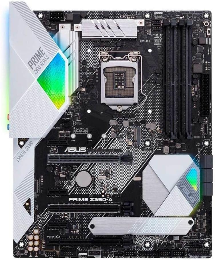 Asus Prime Z390-A Motherboard LGA1151 (Intel 8th and 9th Gen) ATX DDR4 DP HDMI M.2 USB 3.1 Gen2 Gigabit LAN