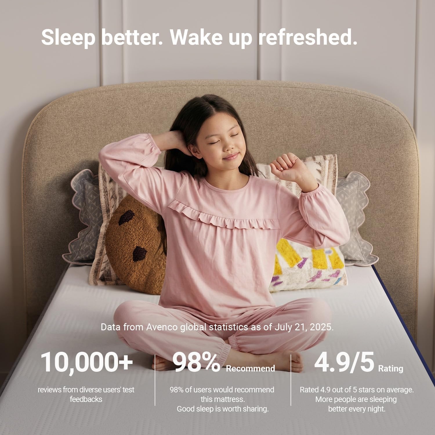 Avenco 8 Inch Full Size Mattress with Open-Cell Foam for Breathable Comfort, Gel Memory Foam Full Mattresses with Removable Cover, CertiPUR-US Certified Mattress in a Box