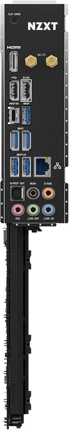 NZXT N7 Z790 Motherboard - N7-Z79XT-B1 - Intel Z790 chipset (Supports 12th &13th Gen CPUs) - ATX Gaming Motherboard - Integrated I/O Shield - WiFi 6E connectivity - Bluetooth - Black (Renewed)