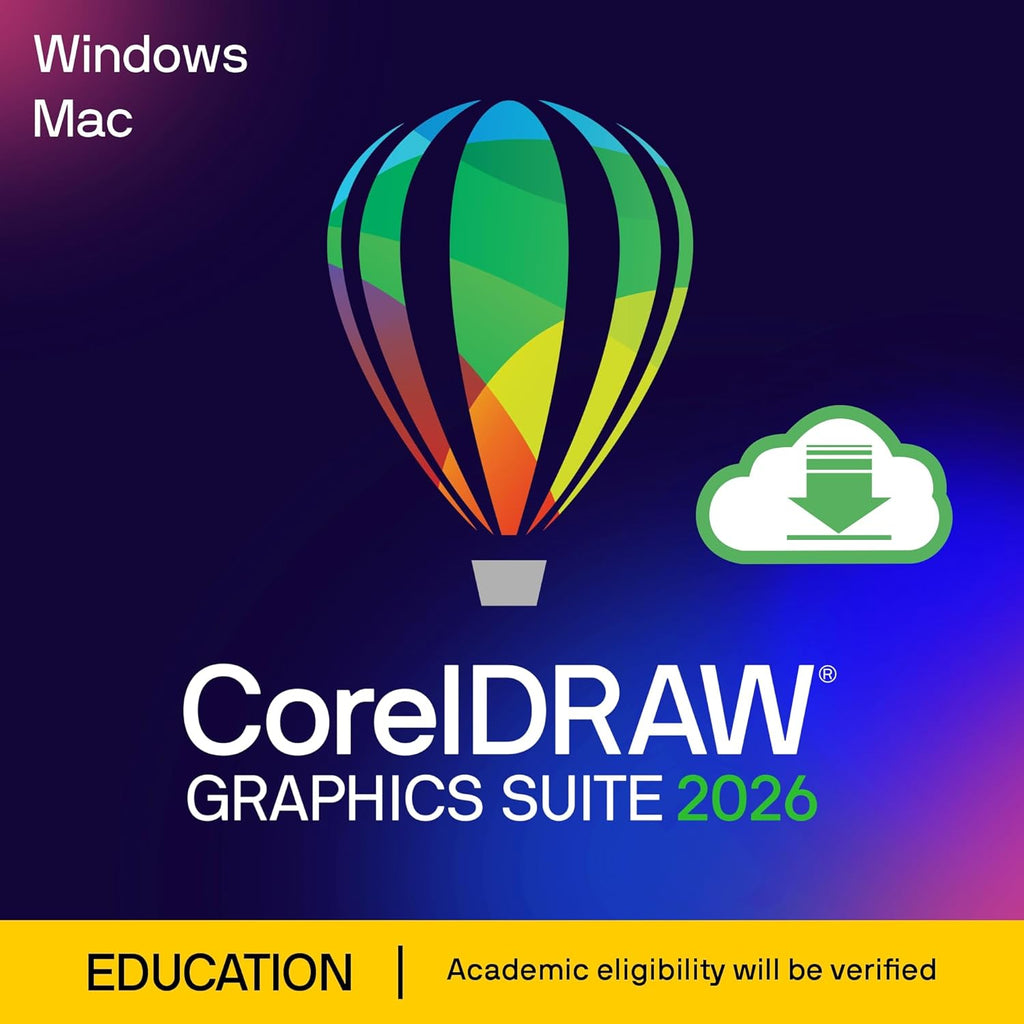 CorelDRAW Graphics Suite 2026 | Education Edition | Graphic Design Software for Professionals | Vector Illustration, Layout, and Image Editing PC/Mac Download
