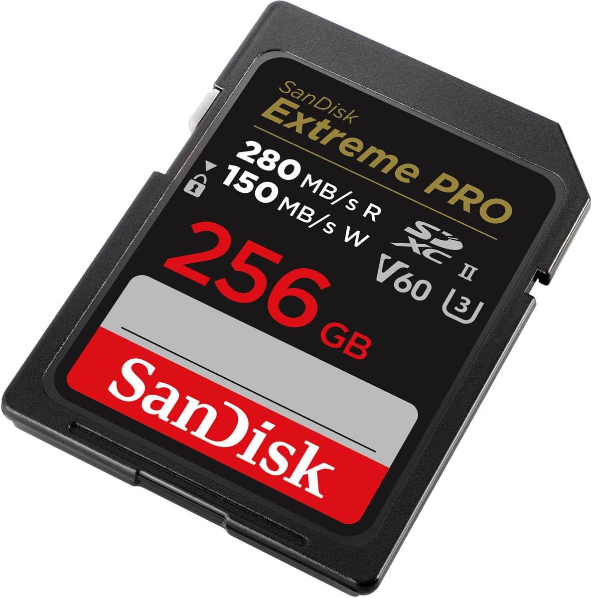SANDISK 256GB Extreme PRO SDXC Class 10 UHS-2 V60 Flash Memory Card