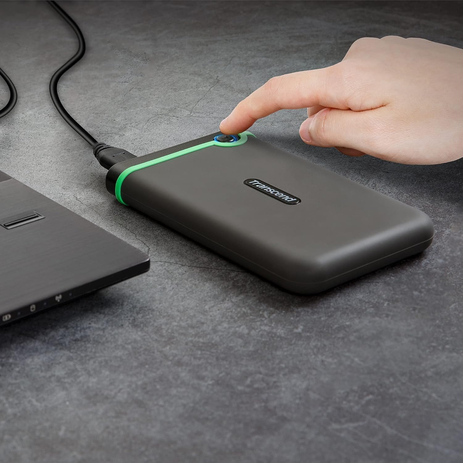 Transcend TS1TSJ25M3 1TB StoreJet M3 Military Drop Tested USB 2.0 External Hard Drive