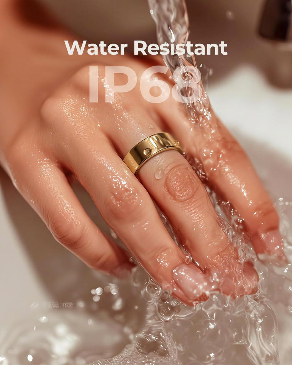 femometer Ring Air | Ultra-Thin Smart Ring | Sleep/Heart Rate/SpO2/Stress | Women's Health & Fertility Tracker with BBT Technology | Hot Flash Monitoring | Free Subscription - Size13