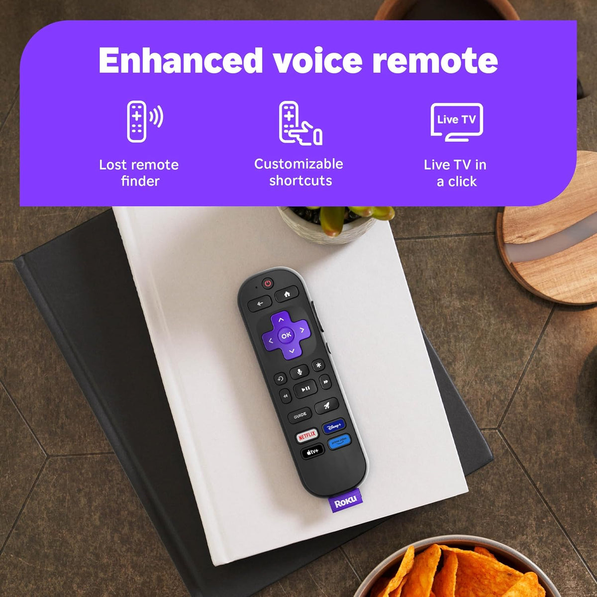 Roku Smart TV 2026 – 55-Inch Select Series, 4K QLED TV – Roku TV with Voice Remote – Flat Screen QLED Television with Wi-Fi for Streaming Live Local News, Sports, & Movies – Bluetooth Headphone Mode