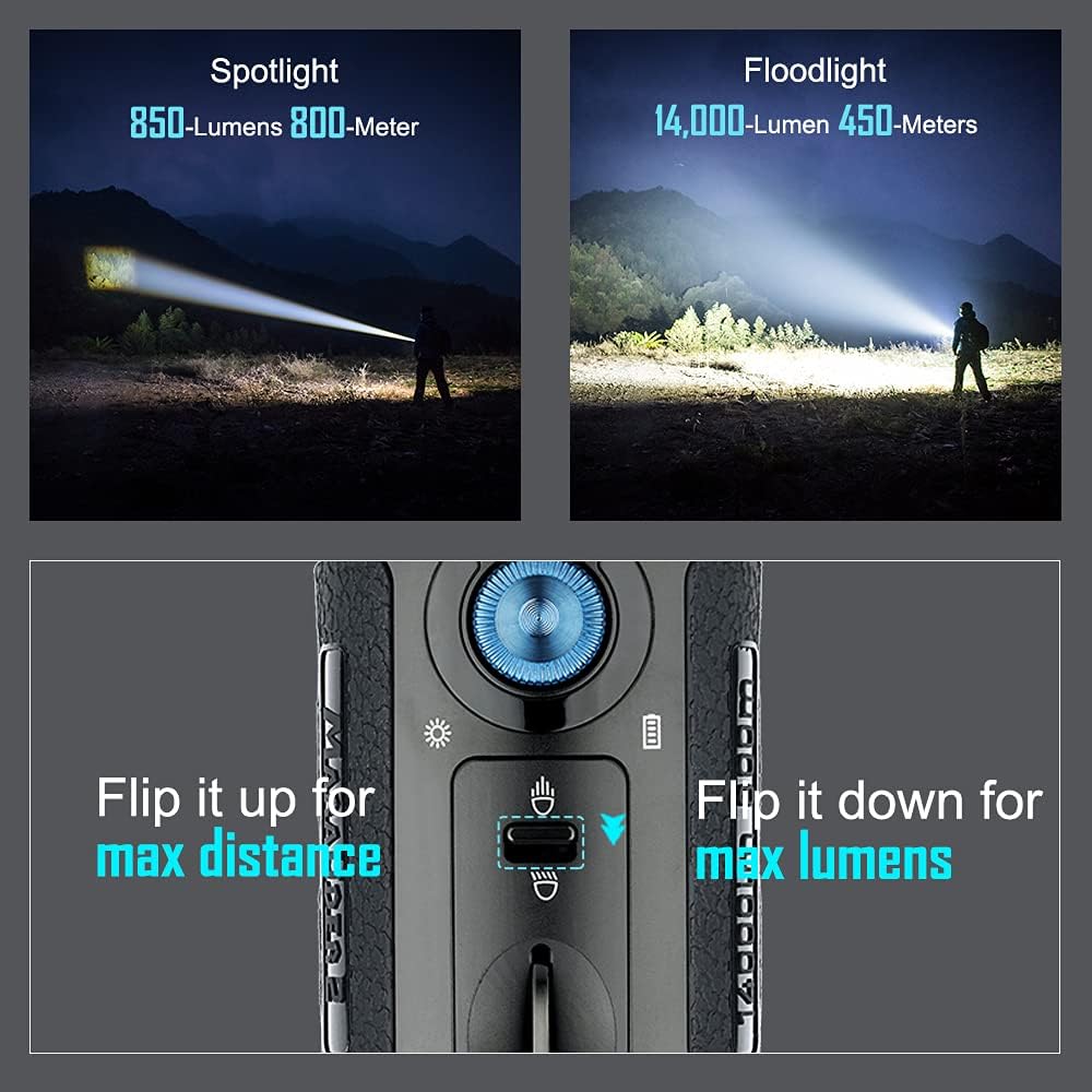 OLIGHT Gober 2 Safety Light Bundle with Marauder 2 Rechargeable Handheld Flashlight