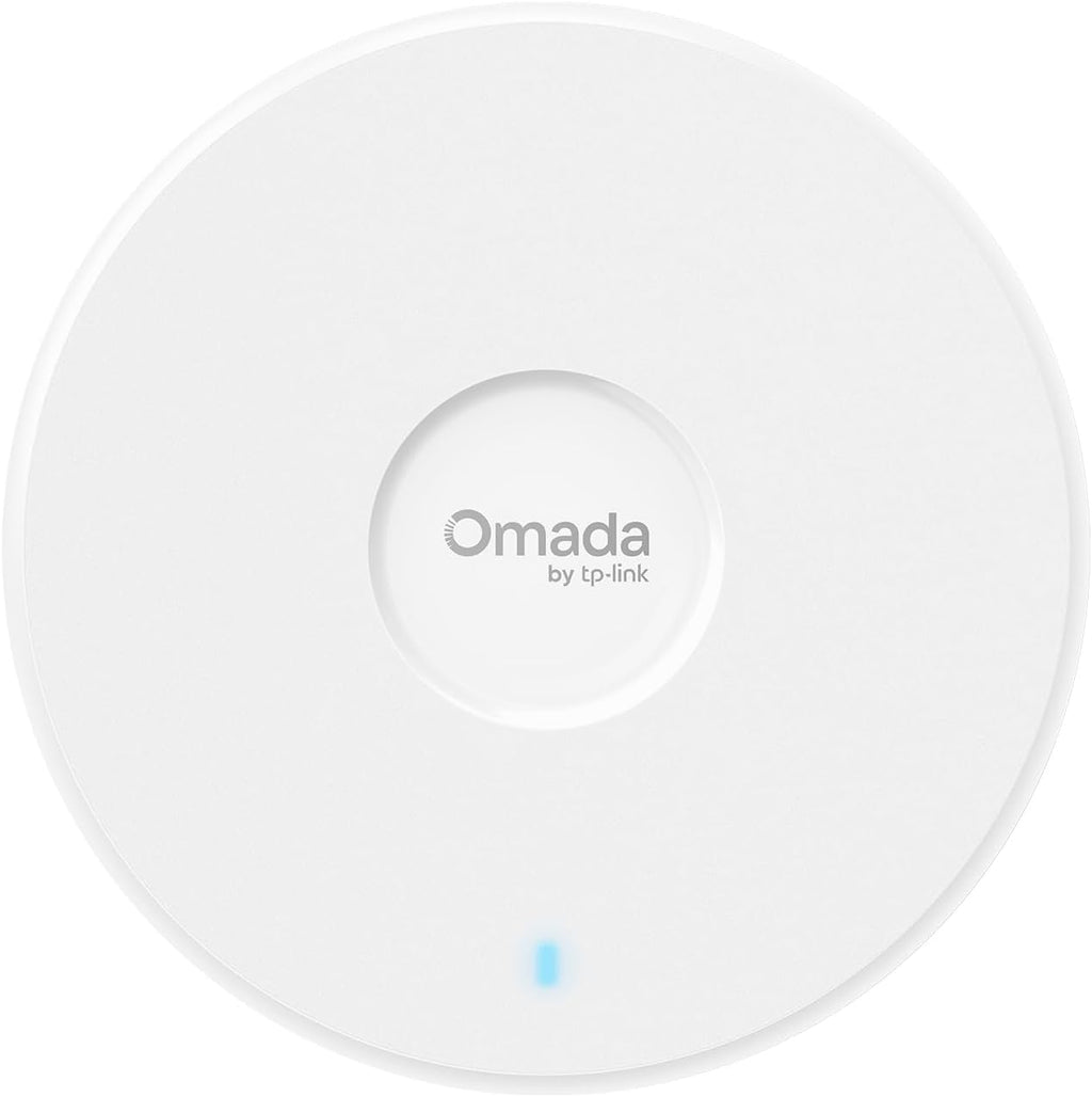 TP-Link Omada WiFi 7 Wireless Access Point - BE5000 Dual Band, 2.5G Port, PoE+ or DC Powered, DC Adapter Included, 5yr Warranty, Captive Portal, Mesh, WPA3, Roaming, Business WiFi Experience(EAP720)