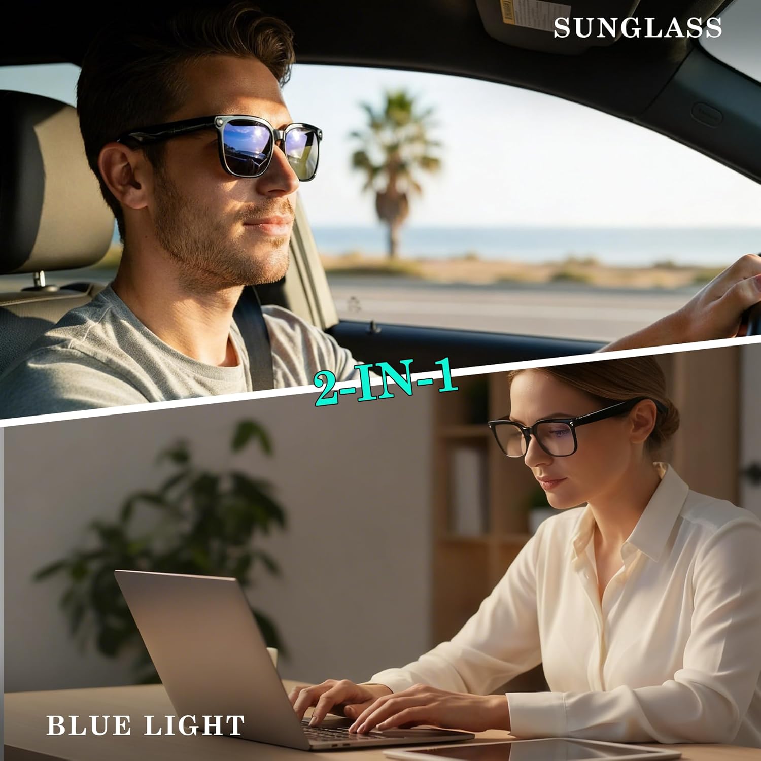 EarlySincere 4K Camera Smart Glasses with ChatGPT AI, Blue Light Blocking Lenses + Extra Sunglasses, Live Translation & Bluetooth Audio, Hands-Free POV Video Recording Eyewear