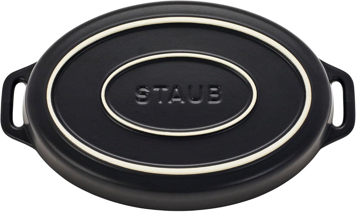 Staub Ceramic Stoneware 5-Pc Mixed Baking Dish Set – Matte Black