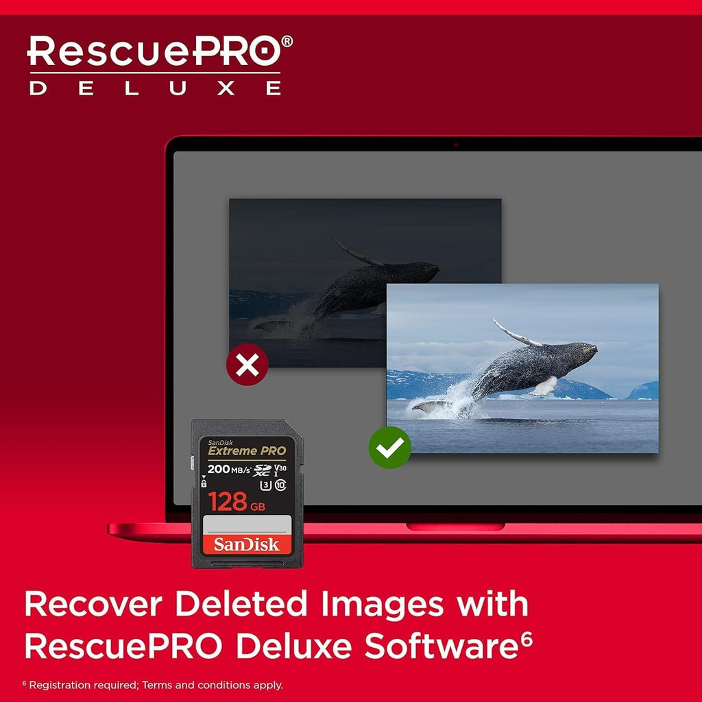 SanDisk Extreme PRO 128GB 2-Pack UHS-I U3 SDXC Memory Card + Green Extreme USB 3.0 Type-A and Type-C OTG Card Reader