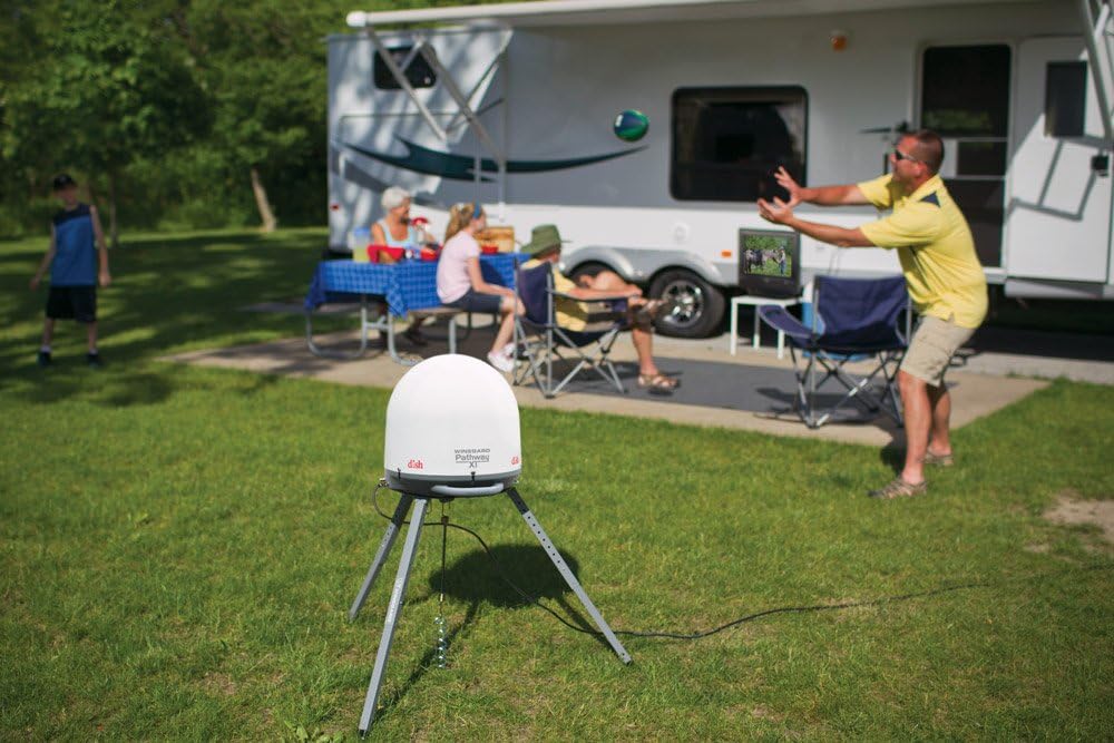 Winegard PA-2000 Pathway X1 Automatic Portable Truck Satellite TV Antenna for Dish (Trucking Satellite Antenna, Optional Mounts)
