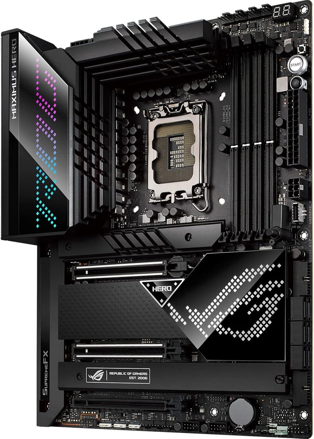 Asus ROG Maximus Z690 Hero Desktop Motherboard - Intel Z690 Chipset - Socket LGA-1700 - Intel Optane Memory Ready - ATX