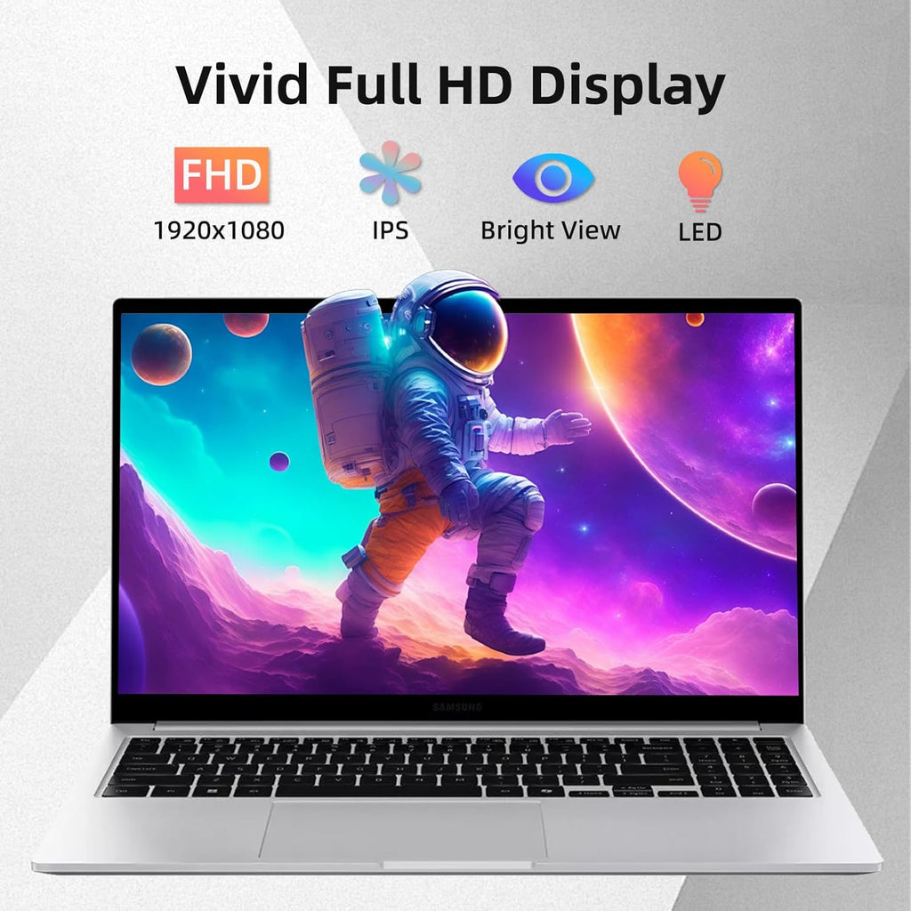 Samsung Galaxy Book4 Business Laptop - 15.6" FHD Display, Intel 10-Core 7-150U(Beats i7 1355U), 16GB RAM, 512GB SSD, Win 11 Pro, Backlit Keyboard, Fingerprint, Long Battery Life, W/Redragon Accessory
