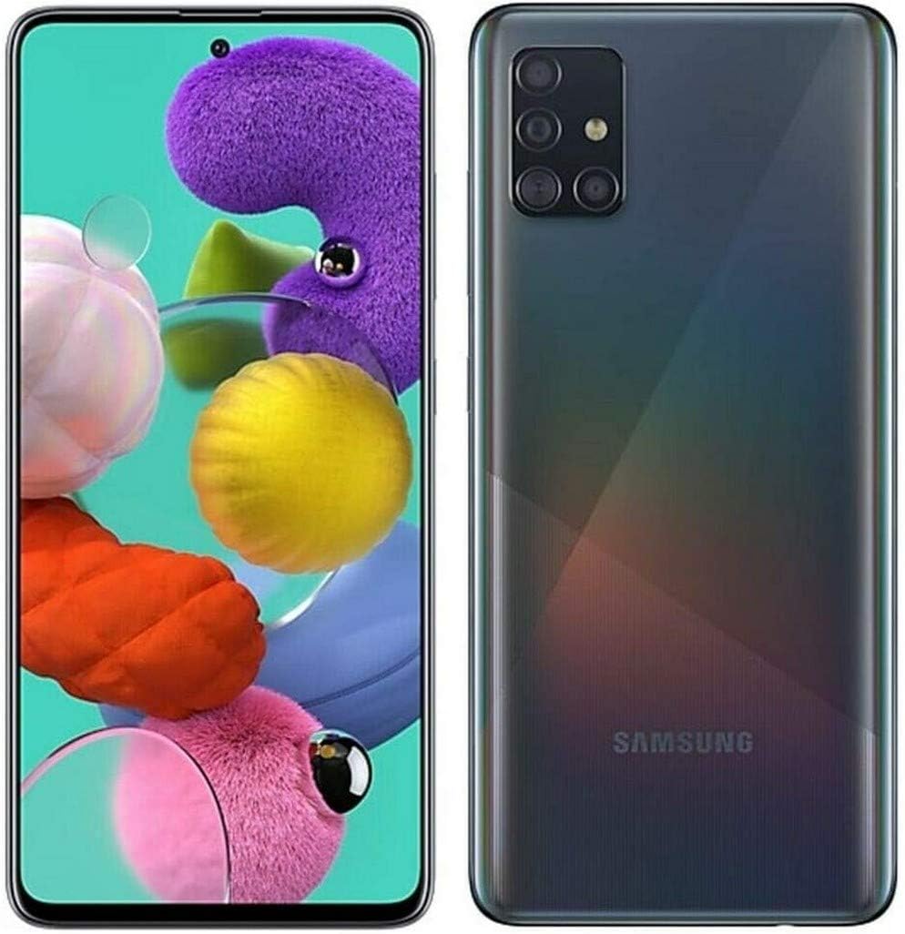 Samsung Galaxy A51, 128GB + 6GB RAM, Black - Unlocked (Renewed)